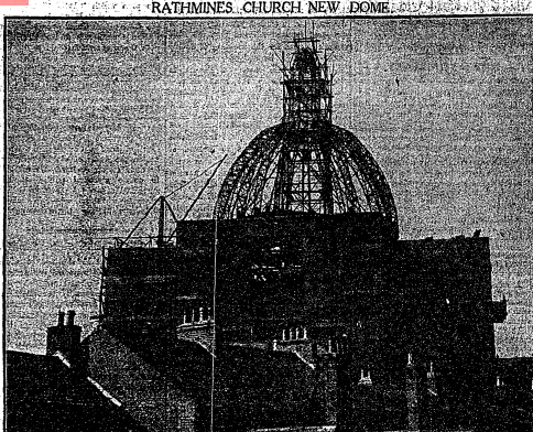 A 1923 image of the new church dome. (Irish Times)