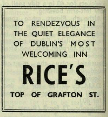 Advertisement for Rice's. Trinity News (13 May 1965)
