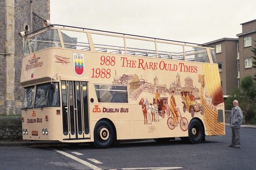 The first bus painted by the Freeney's. (From The Art of Painting Buses)