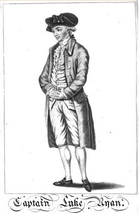 An illustration of Captain Luke Ryan (1782). | Come Here To Me!